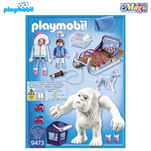 Playmobil trol de nieve con trineo 9473 magic