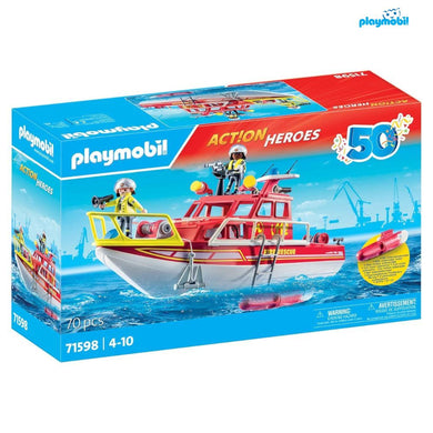 Playmobil 71598 Barco de bomberos Action Heroes