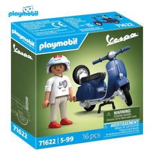 Cargar imagen en el visor de la galería, Playmobil 71622 Vespa años 60 150 Sprint Veloce de 1969 Azul
