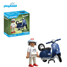 Cargar imagen en el visor de la galería, Playmobil 71622 moto Vespa 150 Sprint Veloce de 1969 Azul
