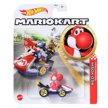Cargar imagen en el visor de la galería, Red Yoshi Mario kart Hot Wheels (GPD90)
