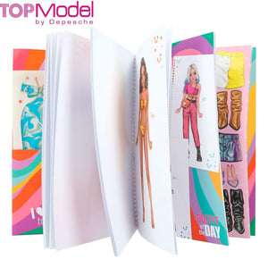 Top Model cuaderno grande Dress Me Up vestidos cut out