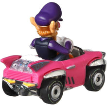 Cargar imagen en el visor de la galería, Waluigi Badwagon Beat-Bolide Mario Kart Hot Wheels (GJH54)
