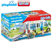 Cargar imagen en el visor de la galería, Playmobil 71329 autobús escolar grande con puerta corredera City Life
