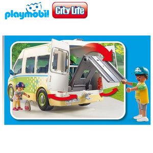 Playmobil 71329 autobús escolar grande con puerta corredera City Life