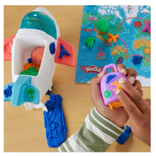Cargar imagen en el visor de la galería, Avión Play-Doh con mapa mundo y 4 botes plastilina

