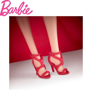 Barbie signature rubia vestido rojo