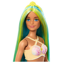 Cargar imagen en el visor de la galería, Barbie sirena pelo verde y azul
