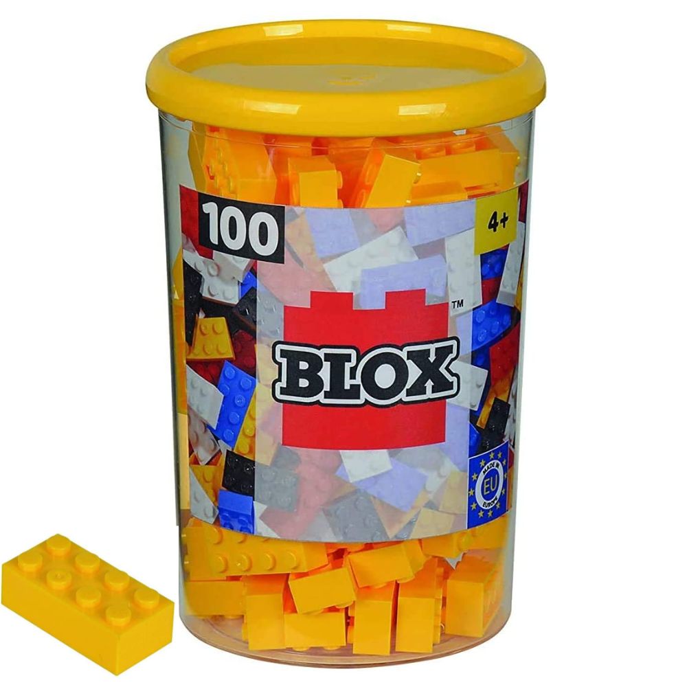 Bloques Blox construcción juguete piezas amarillo