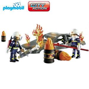 Bomberos Playmobil 70907 simulacro incendios