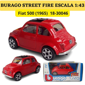 Burago 1 43 Street Fire Fiat 500 1965 ref. 1830046