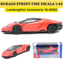 Cargar imagen en el visor de la galería, Burago 1 43 Street Fire Lamborghini Centenario ref. 1830382
