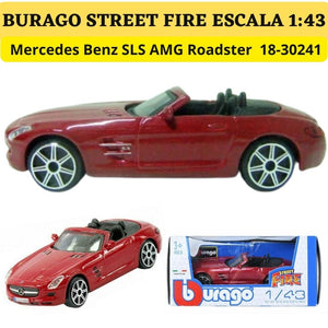 Burago 1 43 Street Fire Mercedes Benz SLS AMG Roadster ref. 1830241