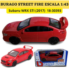 Cargar imagen en el visor de la galería, Burago 1 43 Street Fire Subaru WRX STI 2017 ref. 1830393
