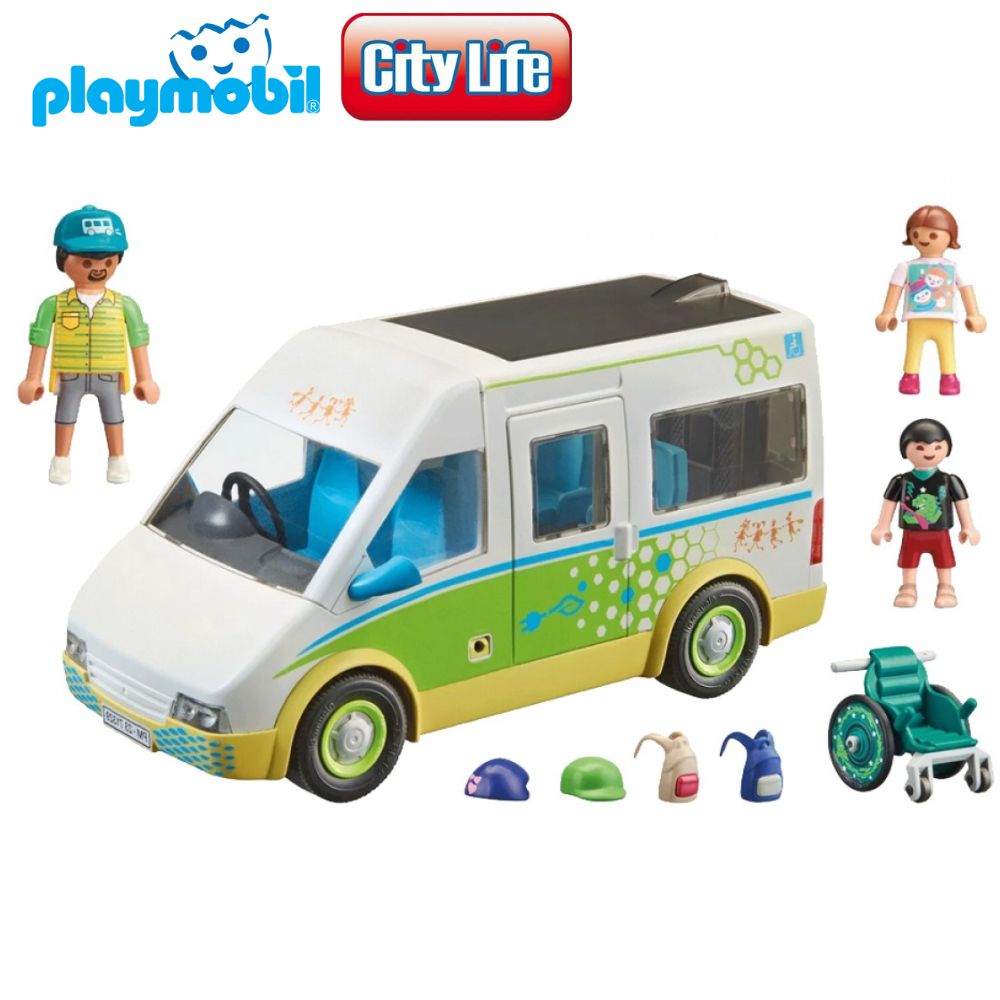 Playmobil City Life Autobús Escolar con Rampa Playmobil City Life Autobús Escolar con Rampa
