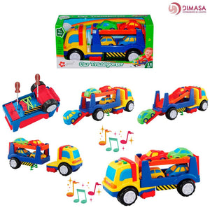 Camión con coches juguetes para bebes de 1 año