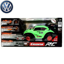 Cargar imagen en el visor de la galería, Coche Volkswagen Beetle verde radio control escarabajo
