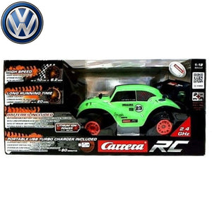 Coche Volkswagen Beetle verde radio control escarabajo