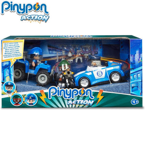 coche policía pinypon action moto