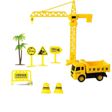 construccion de obras para niños con camion