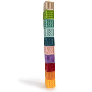 Set de 10 Cubos blandos de Goma con diseño de Colores, números y Dibujos