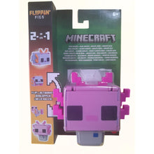 Cargar imagen en el visor de la galería, Minecraft Cuero y Ajolote rosa 2 en 1 Flippin Figs (JPN15)
