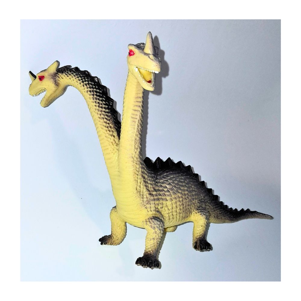 Dinosaurio de don cabezas de juguete