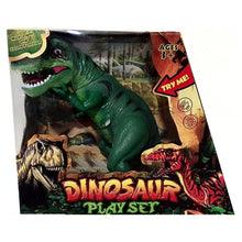Cargar imagen en el visor de la galería, dinosaurio de juguete con luz y sonido verde
