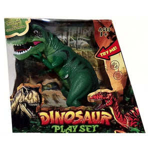 dinosaurio de juguete con luz y sonido verde
