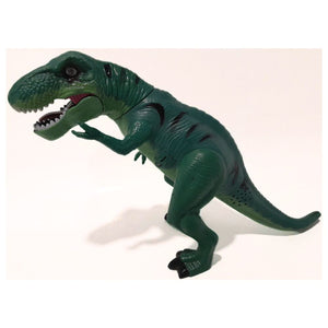 dinosaurio verde de juguete con luz y sonido