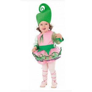 disfraz bebe duende verde rosa