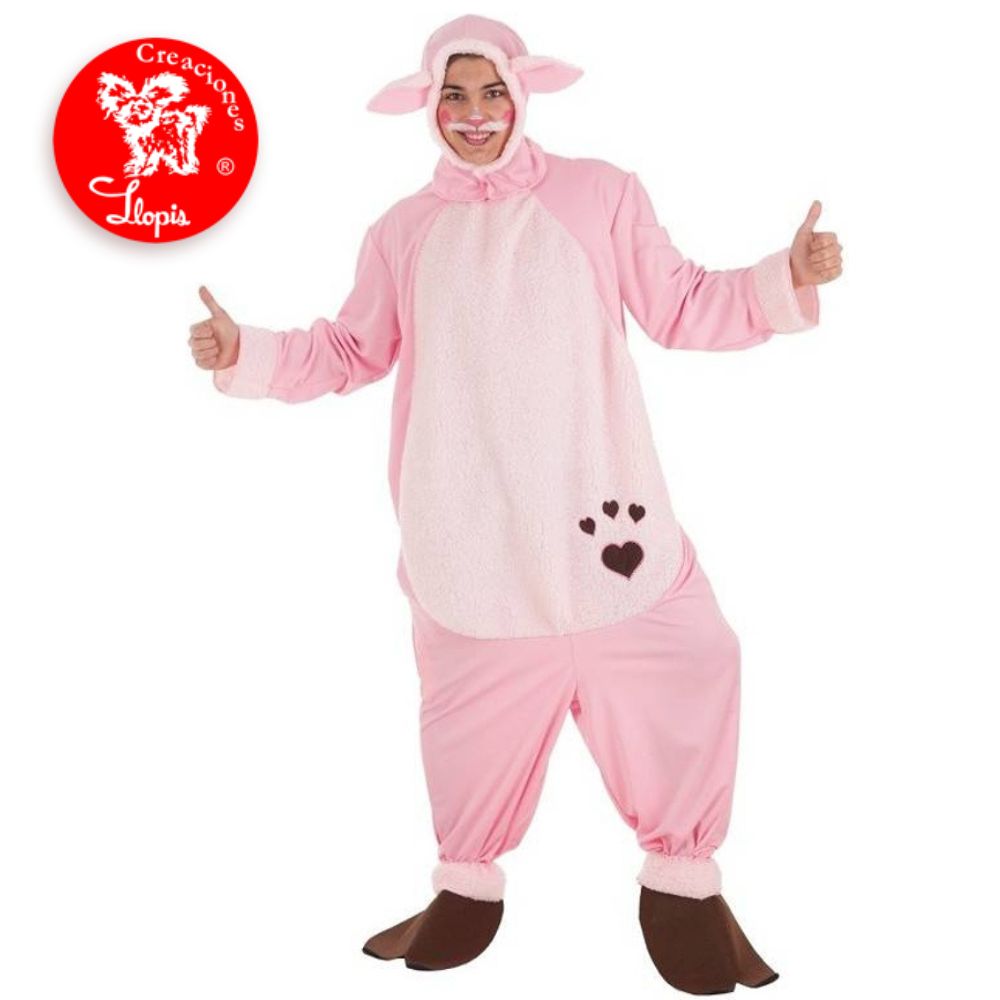 disfraz cerdo adulto pijama rosa