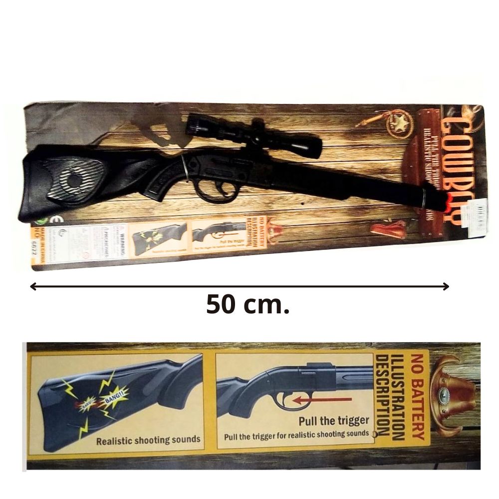 Escopeta de juguete con mira 50 cm – MANCHATOYS
