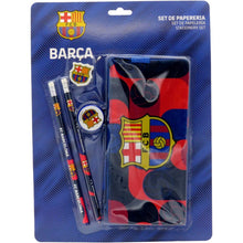 Cargar imagen en el visor de la galería, FC Barcelona set de papelería con portatodo triple
