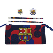 Cargar imagen en el visor de la galería, FC Barcelona set de papelería con portatodo triple
