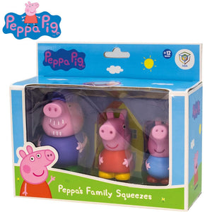 Figuras Peppa Pig con George y abuelo para el baño