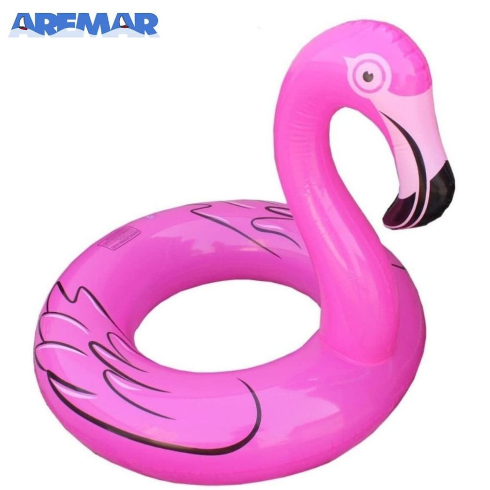 Flotador flamenco rosa hinchable para piscina 95 cm