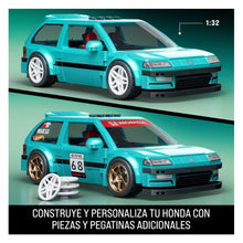 Cargar imagen en el visor de la galería, Honda Civic EF 90 Hot Wheels para construir Brick

