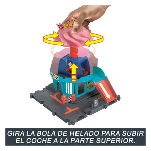 Hot Wheels pista heladería con coche