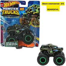 Cargar imagen en el visor de la galería, Hot Wheels Monster Trucks More Neonsense Beardevil 1:64  3/5
