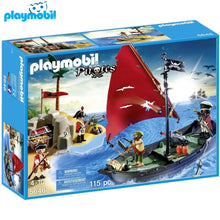 Cargar imagen en el visor de la galería, isla y barco pirata Playmobil 5646
