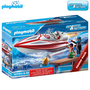 Lancha con motor submarino Playmobil (70744) Sports Action