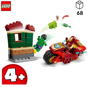 Lego 76287 Iron Man con moto y Hulk