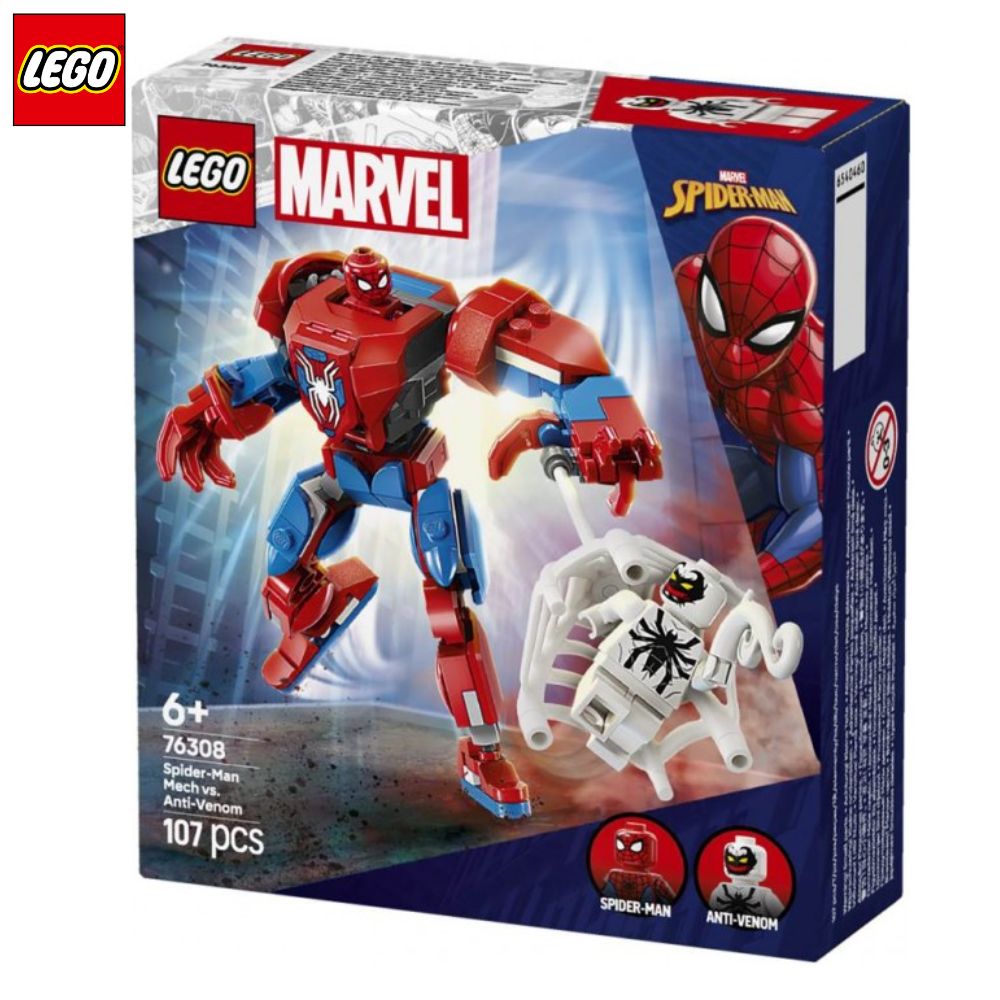 Lego 76308 armadura robótica Spiderman vs Anti-Venom Marvel