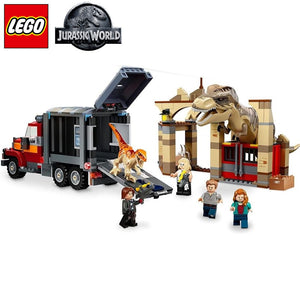 Lego 76948 fuga de los dinosaurios T-Rex y atrocirraptor Jurassic World