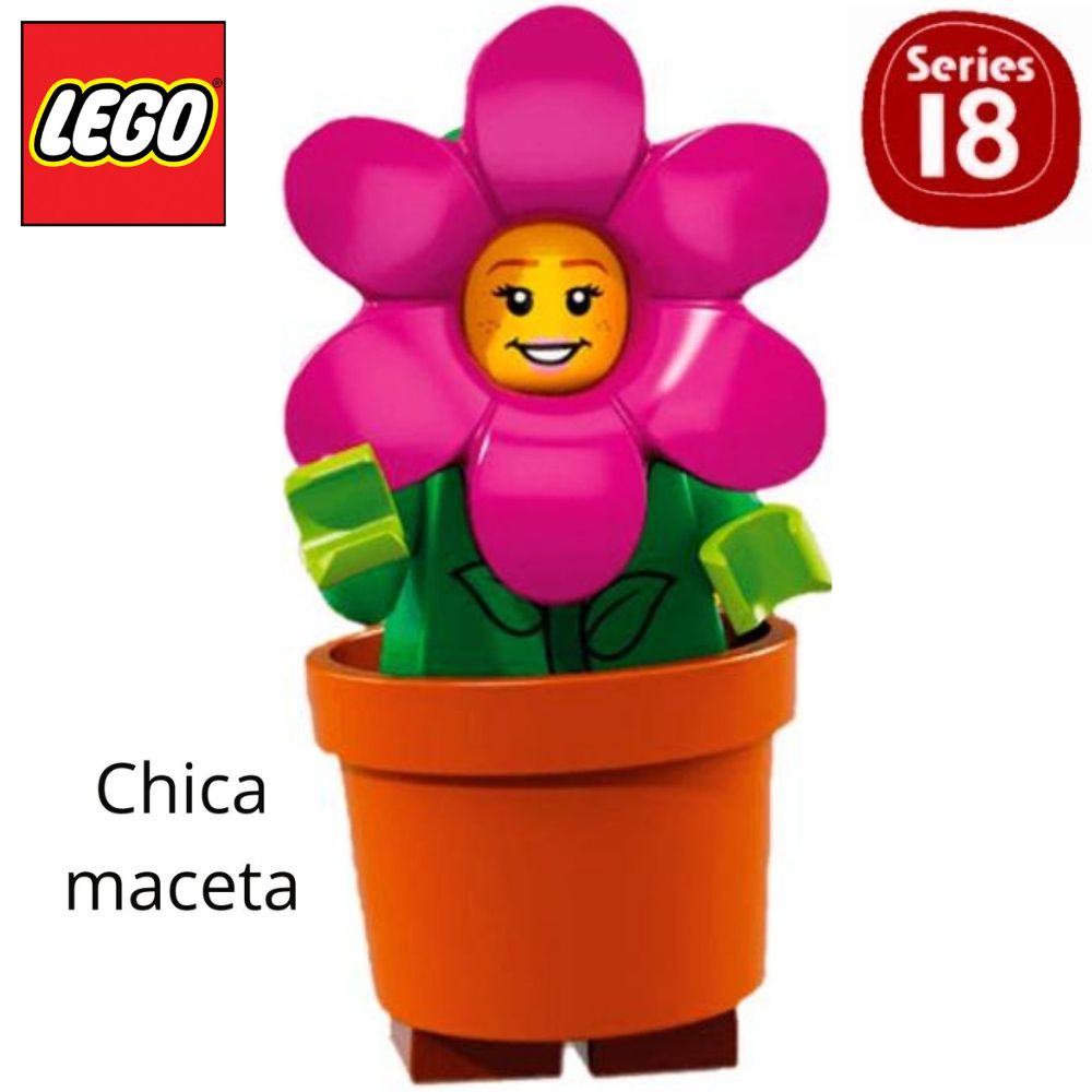 Lego maceta flor serie 18 minifigures 71021