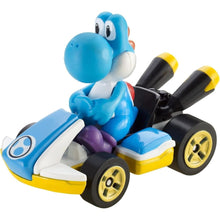 Cargar imagen en el visor de la galería, Light-Blue Yoshi Mario Kart Hot Wheels
