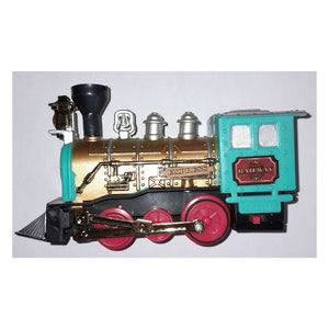 Tren locomotora clásica de juguete con luces y sonidos