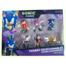 Cargar imagen en el visor de la galería, Pack de 8 figuras de Sonic coleccionables
