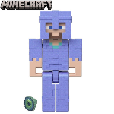 Minecraft Steve fortaleza figura articulada